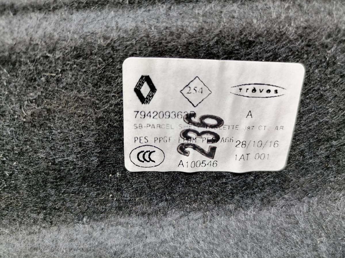 Renault Captur 1 original Hutablage Abdeckung Kofferraum Bj.2017